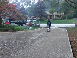 concrete driveway chesterfield mi