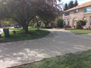 concrete driveway rochester hills mi