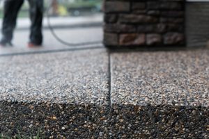 Exposed Aggregate Concrete Contractor - Flat Rock Concrete Construction